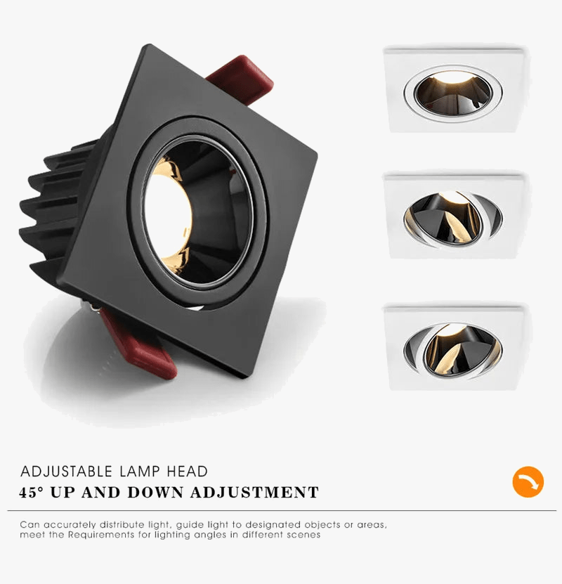 Plafonnier Led Spot Intégré avec Contrôle d'Intensité | Marco Lucetti