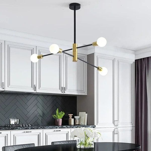 Plafonnier LED Spoutnik Noir - Style Nordique Moderne | Marco Lucetti