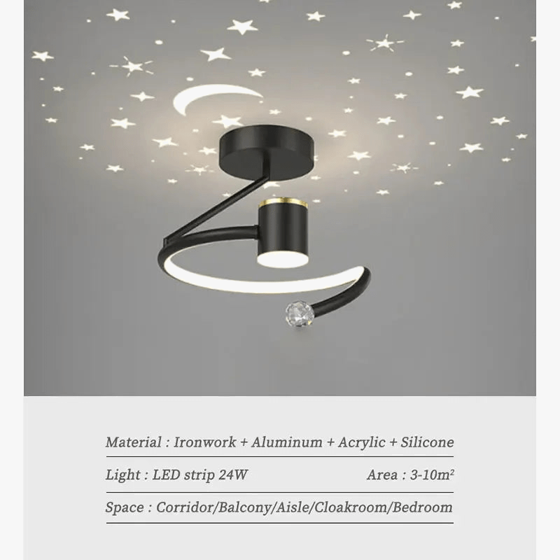 Plafonnier LED Starry Sky Minimalist Interior Lighting | Marco Lucetti