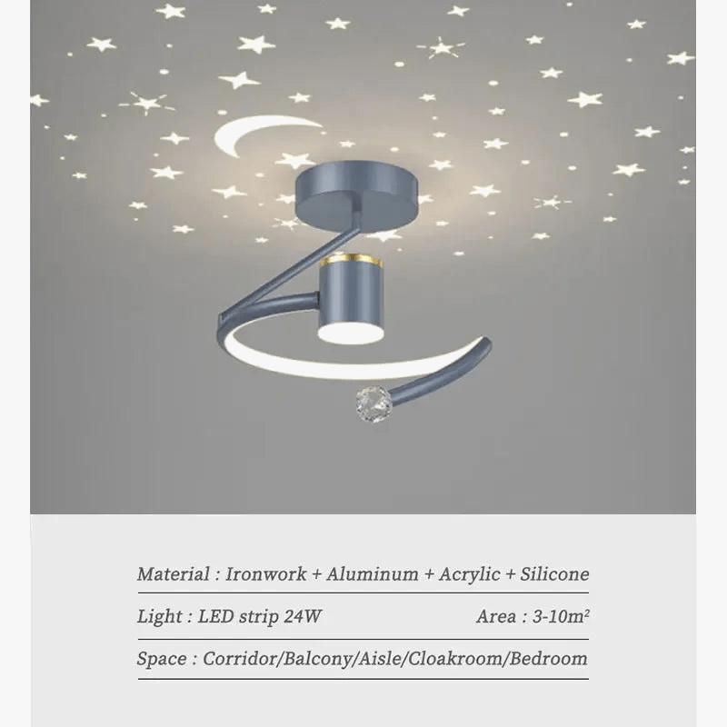 Plafonnier LED Starry Sky Minimalist Interior Lighting | Marco Lucetti