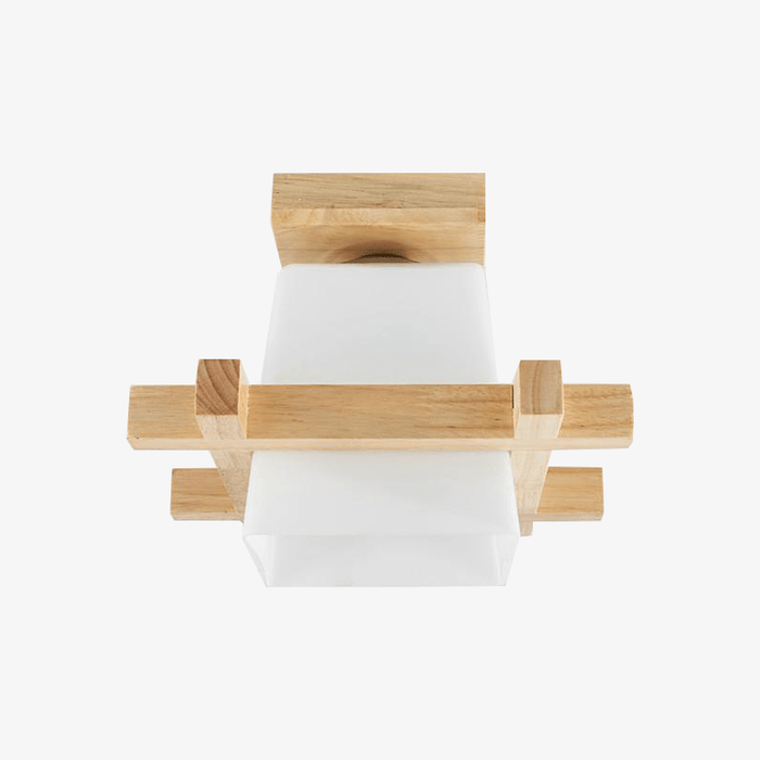 Plafonnier LED Style Japonais en Bois | Marco Lucetti