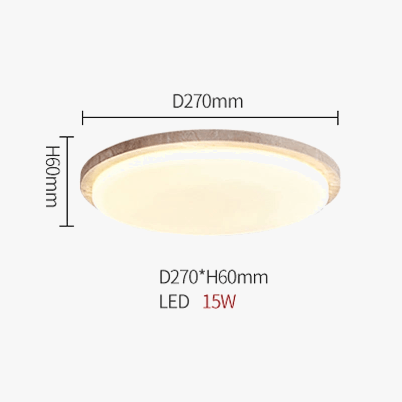 Plafonnier LED Style Travertin Moderne | Marco Lucetti