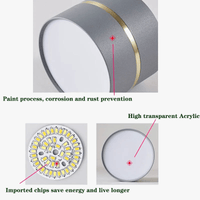 Plafonnier LED Surface Monté Downlight Rond Projecteurs COB - Éclairage Moderne | Marco Lucetti