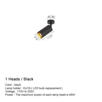 Plafonnier LED Surface Mount - Angle Réglable pour Restaurant & Bar | Marco Lucetti Laiton 1 tête 1 / Blanc froid