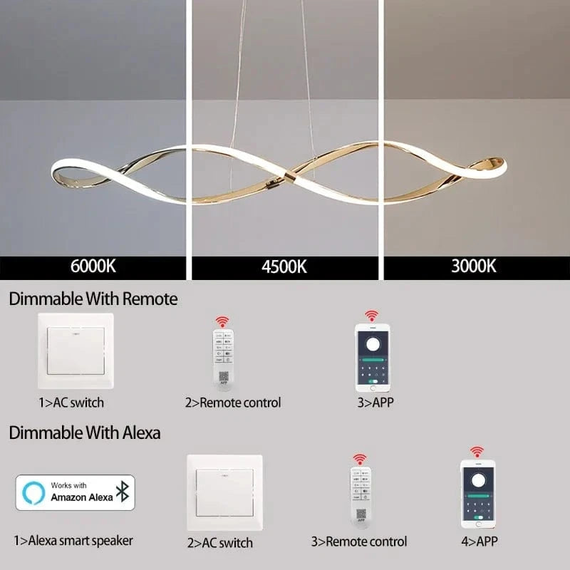 Plafonnier LED Suspendu au Design Moderne - LuminaVita | Marco Lucetti