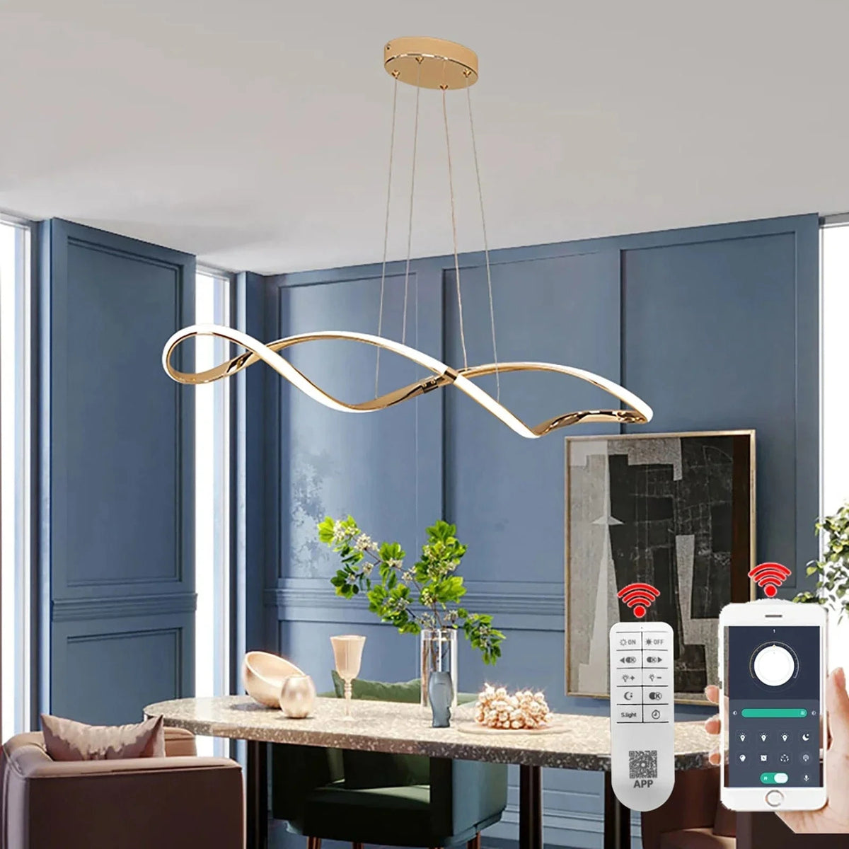 Plafonnier LED Suspendu au Design Moderne - LuminaVita | Marco Lucetti