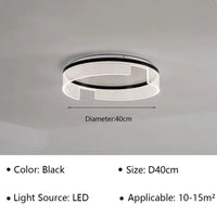 Lustre LED Anneaux Suspendu Nordique Moderne