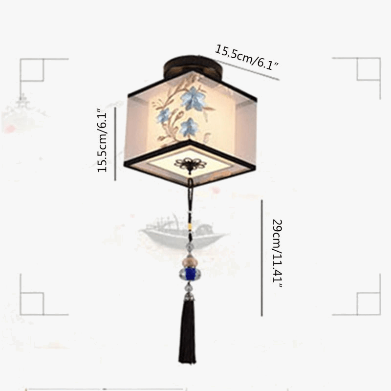 Plafonnier LED suspendu classique et vintage chinois - Éclairez votre intérieur | Marco Lucetti