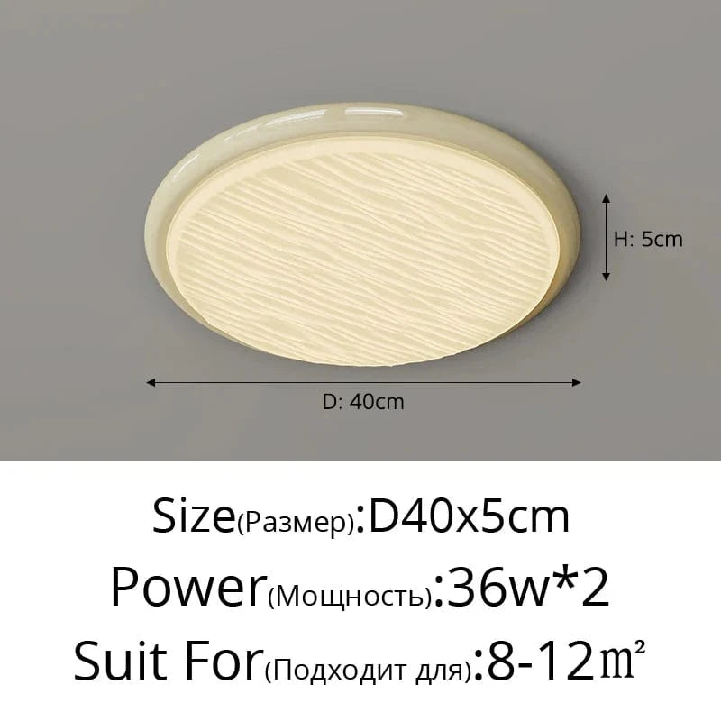 Plafonnier LED Suspendu Décoratif pour Intérieur | Marco Lucetti Beige 40cm / 3 couleurs sans télécommande