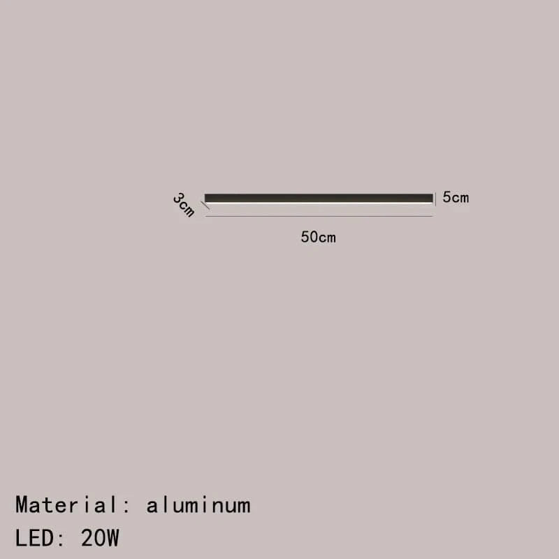 Plafonnier LED Suspendu Design Minimaliste - Livraison Directe | Marco Lucetti 50 cm-noir / Lumière blanche