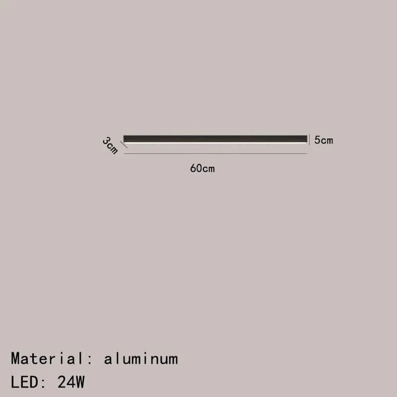 Plafonnier LED Suspendu Design Minimaliste - Livraison Directe | Marco Lucetti 60 cm-noir / Intensité variable