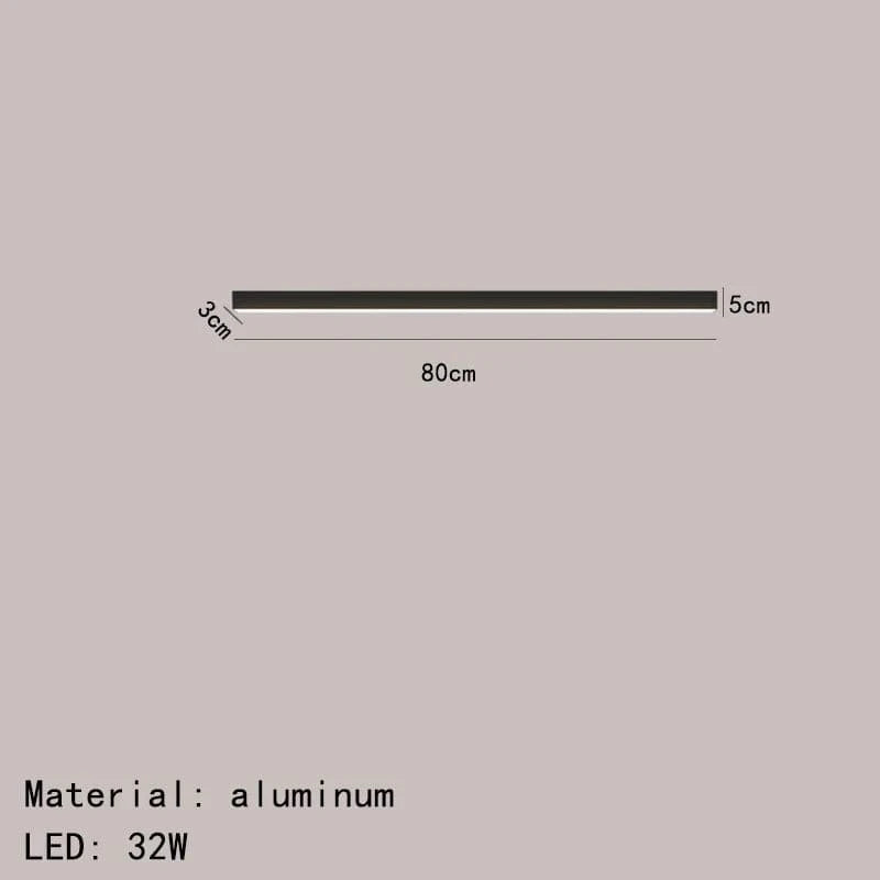 Plafonnier LED Suspendu Design Minimaliste - Livraison Directe | Marco Lucetti 80cm-Noir / Intensité variable