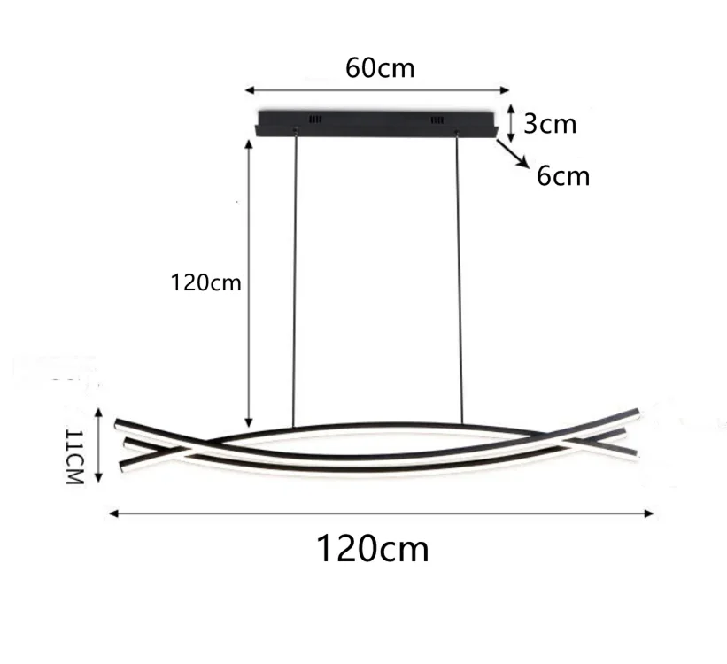 Plafonnier LED suspendu design moderne et élégant