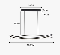 Plafonnier LED suspendu design moderne et élégant