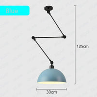 Plafonnier LED Suspendu Design Scandinave Moderne en Aluminium - Nordic Luxe | Marco Lucetti Couleur bleue