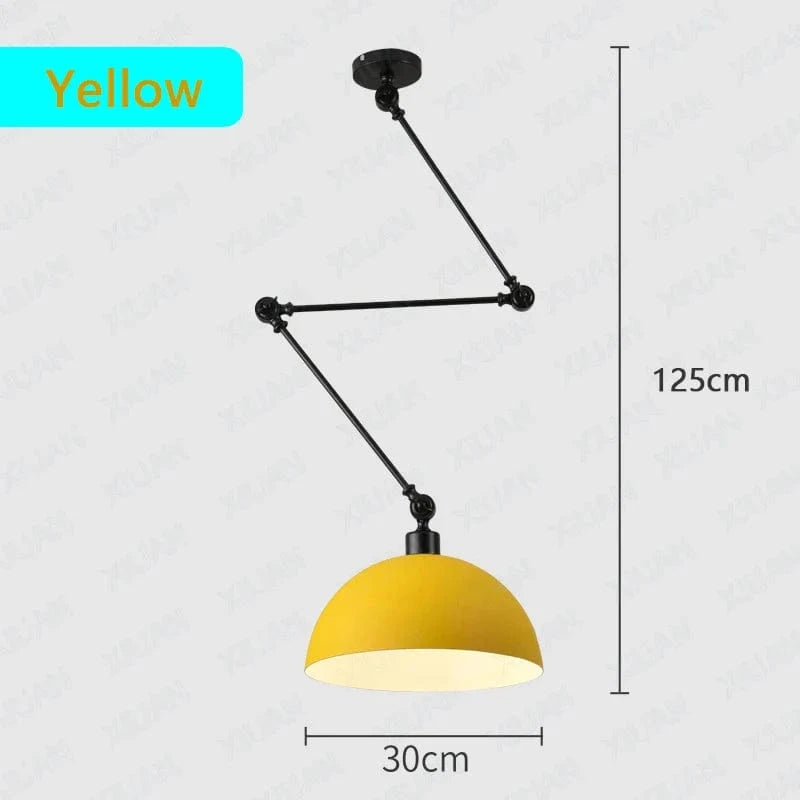 Plafonnier LED Suspendu Design Scandinave Moderne en Aluminium - Nordic Luxe | Marco Lucetti Couleur jaune