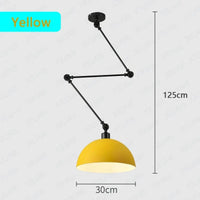 Plafonnier LED Suspendu Design Scandinave Moderne en Aluminium - Nordic Luxe | Marco Lucetti Couleur jaune