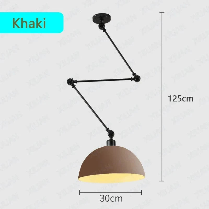 Plafonnier LED Suspendu Design Scandinave Moderne en Aluminium - Nordic Luxe | Marco Lucetti Couleur Kaki