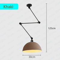 Plafonnier LED Suspendu Design Scandinave Moderne en Aluminium - Nordic Luxe | Marco Lucetti Couleur Kaki