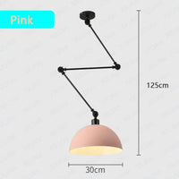 Plafonnier LED Suspendu Design Scandinave Moderne en Aluminium - Nordic Luxe | Marco Lucetti Couleur rose