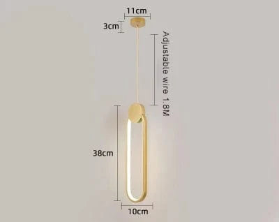 Plafonnier LED suspendu en acrylique au design contemporain | Marco Lucetti C1 / M / 12W | Blanc chaud | Chine