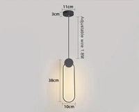 Plafonnier LED suspendu en acrylique au design contemporain | Marco Lucetti C2 / M / 12W | Blanc chaud | Chine