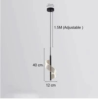 Plafonnier LED suspendu en acrylique au design contemporain | Marco Lucetti E2 / M / 12W | Blanc chaud | Chine