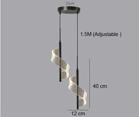 Plafonnier LED suspendu en acrylique au design contemporain | Marco Lucetti E3 / M / 12W | Blanc chaud | Chine