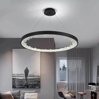 Plafonnier LED suspendu en cristal de luxe - Design moderne | Marco Lucetti