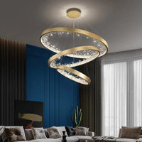 Plafonnier LED suspendu en cristal de luxe - Design moderne | Marco Lucetti