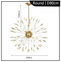 Lustre LED en cristal design moderne de luxe