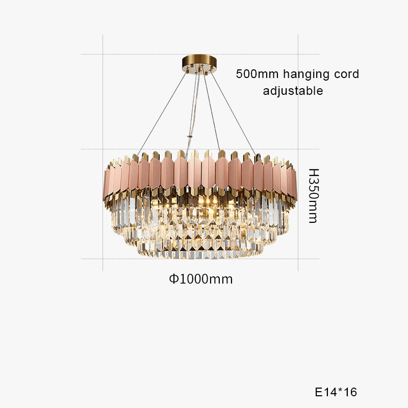 Plafonnier LED Suspendu en Cristal - Design Moderne pour Table à Manger | Marco Lucetti