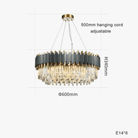 Plafonnier LED Suspendu en Cristal - Design Moderne pour Table à Manger | Marco Lucetti