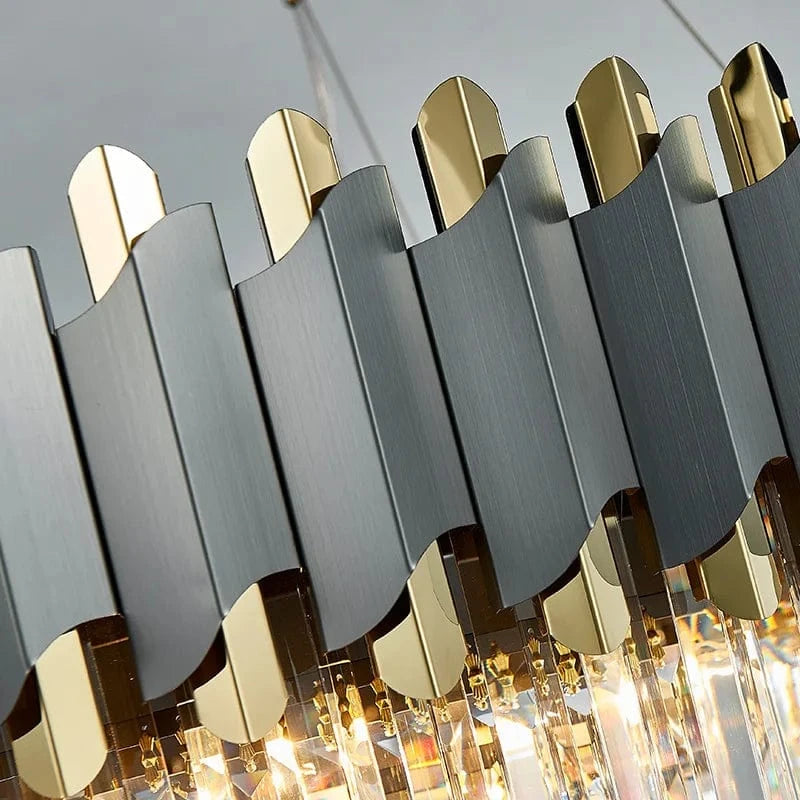 Plafonnier LED Suspendu en Cristal - Design Moderne pour Table à Manger | Marco Lucetti