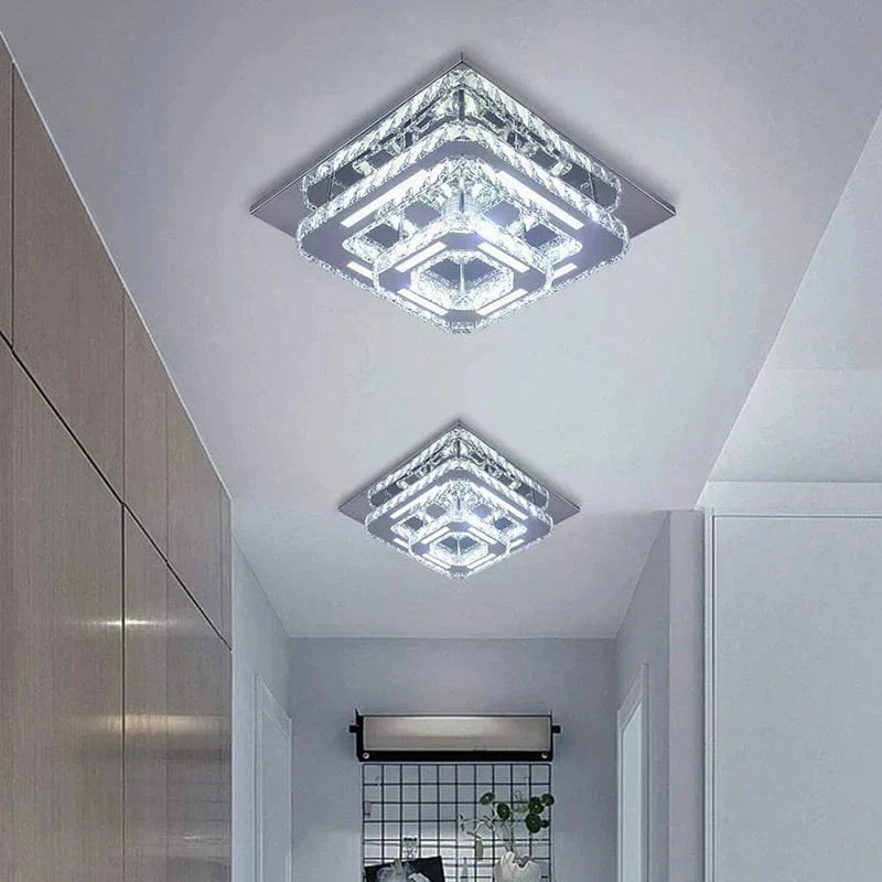 Plafonnier LED suspendu en cristal - Design nordique simpliste et moderne | Marco Lucetti