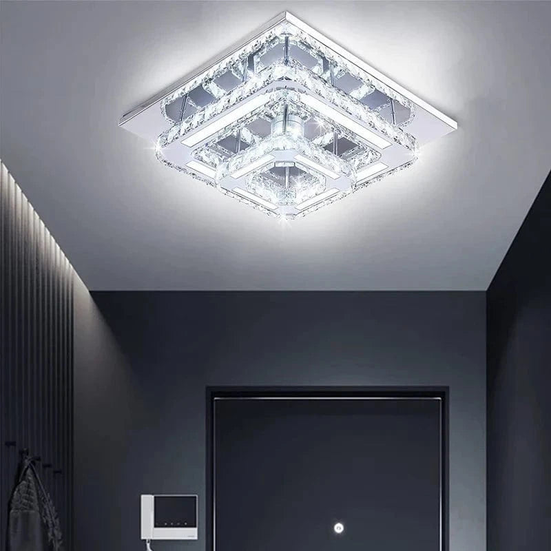 Plafonnier LED suspendu en cristal - Design nordique simpliste et moderne | Marco Lucetti