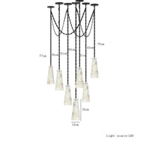 Plafonnier LED Suspendu en Marbre Sur-Mesure 2024 - Luxe Illuminé | Marco Lucetti