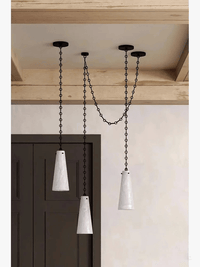 Plafonnier LED Suspendu en Marbre Sur-Mesure 2024 - Luxe Illuminé | Marco Lucetti