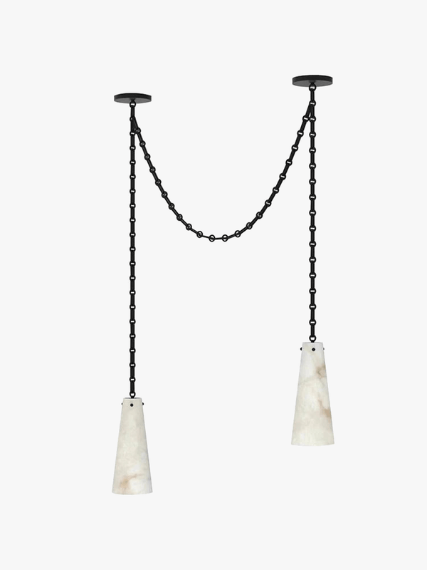 Plafonnier LED Suspendu en Marbre Sur-Mesure 2024 - Luxe Illuminé | Marco Lucetti