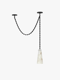 Plafonnier LED Suspendu en Marbre Sur-Mesure 2024 - Luxe Illuminé | Marco Lucetti