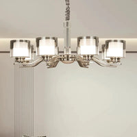 Plafonnier LED suspendu en métal nickel - Design moderne pour un luminaire décoratif intérieur | Marco Lucetti