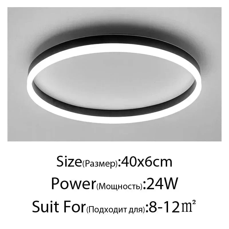 Plafonnier LED Suspendu - Luminia - Design Moderne - Décoratif d'Intérieur | Marco Lucetti C Rond 40cm / Intensité variable à distance