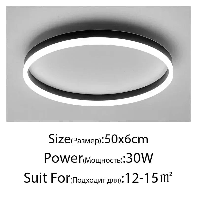 Plafonnier LED Suspendu - Luminia - Design Moderne - Décoratif d'Intérieur | Marco Lucetti C Rond 50cm / Intensité variable à distance