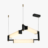 Plafonnier LED Suspendu Marbre Blanc - Design Moderne et Décoratif pour Villas | Marco Lucetti