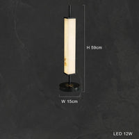 Plafonnier LED Suspendu Marbre Blanc - Design Moderne et Décoratif pour Villas | Marco Lucetti Lampe de table / Cadre doré / Lumière naturelle