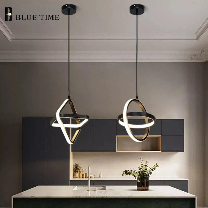 Plafonnier LED Suspendu Monochrome au Design Moderne et Épuré | Marco Lucetti
