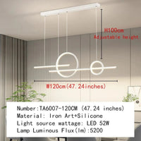 Plafonnier Led suspendu Scandinave Moderne | Marco Lucetti TA6007-120 1 / 3 couleurs à intensité variable / Chine