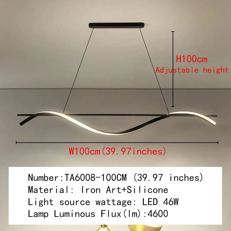 Plafonnier Led suspendu Scandinave Moderne | Marco Lucetti TA6008-100 / 3 couleurs à intensité variable / Chine