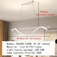 Plafonnier Led suspendu Scandinave Moderne | Marco Lucetti TA6008-120 1 / 3 couleurs à intensité variable / Chine