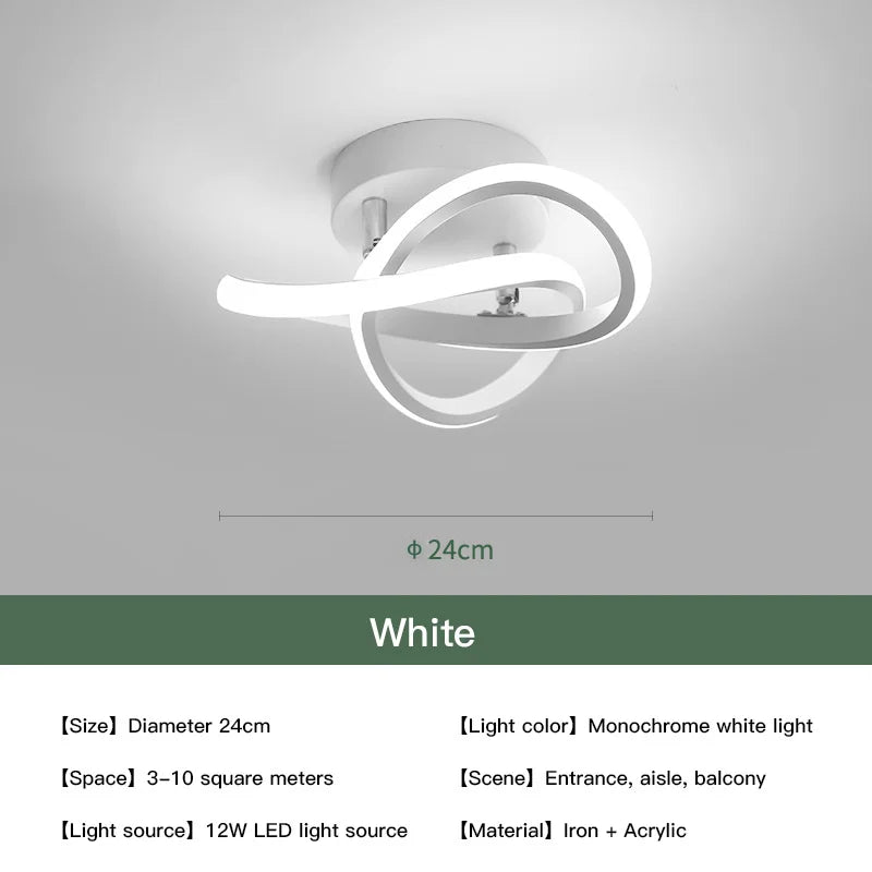 Plafonnier LED Blanc Décoratif avec Télécommande 2023